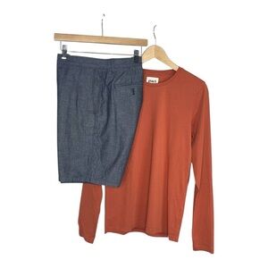 Banana Republic Aiden Chambray Blue Chinos 32